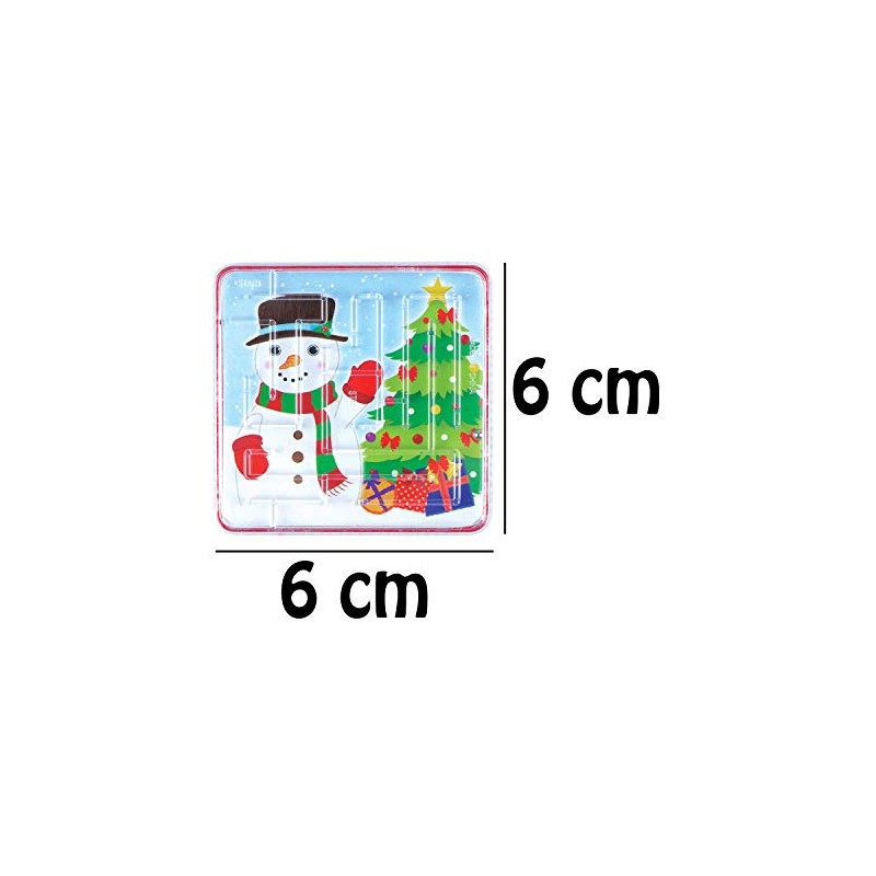 Party Bags 2 Go Christmas Maze Puzzles, 6 supplied