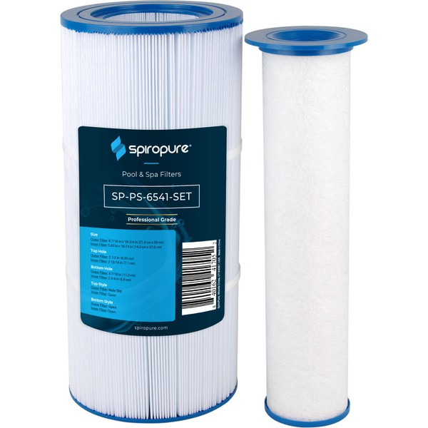 SpiroPure Replacement for Sundance 880 Filter 6541-397 (6473-164 & 6473-165) 6540-507 Filbur FC-2772 (FC-2769 & FC-2771 Kit) Hot Tub Spa Pool Replacement Cartridge