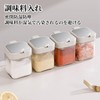 Doyeemei Seasoning Containers with Spoons Set of 2 Seasoning Pot