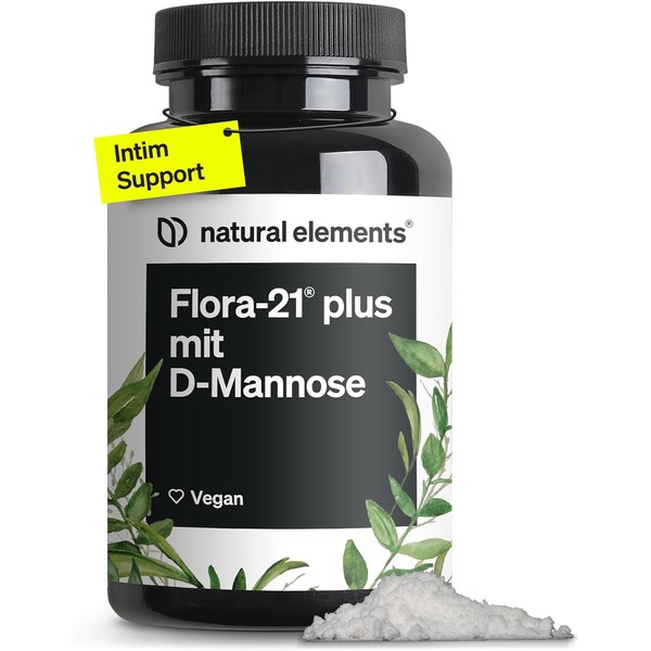 natural elements Flora-21 Plus with D-Mannose - Powder (90 grams)