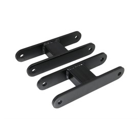 RockTrix Steel Rear Shackle - 2 inch Lift - Compatible with 1995-2001 Ford Explorer and 2001-2005 Sport Trac - Black Leveling Kit