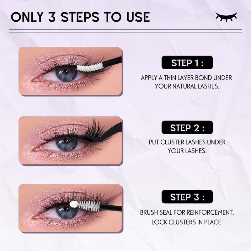 SOFENIDA Lash Glue Bond and Seal for Eyelash Clusters Lash