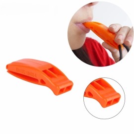 5col Survival Supply Rescue Whistle 4 Pack High Visibility Orange Emergency Survival Signaling Device