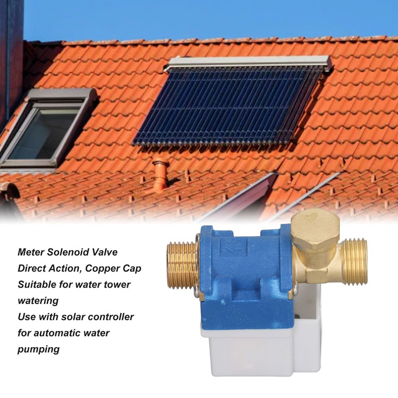 4/5in Meter Electric Solenoid Valve Normally Closed Solar Water Heater