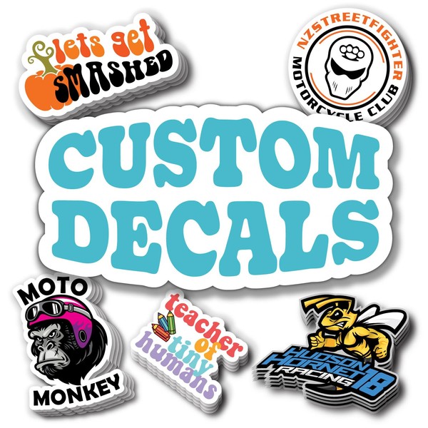 Custom Design Your Own Vinyl Decals Stickers Labels. Upload Your