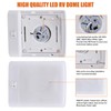 Facon LED Pancake Light Single Square Dome Light with Switch,