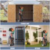 Garden Tool Organizer Holds 50 Long-Handled Tools/Rakes/Brooms/Shovles for Garage Organization
