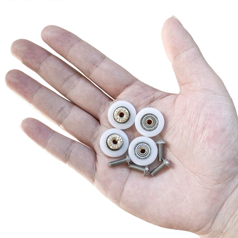 4 PCS Shower Door Rollers Replacement Shower Door Wheels Runners