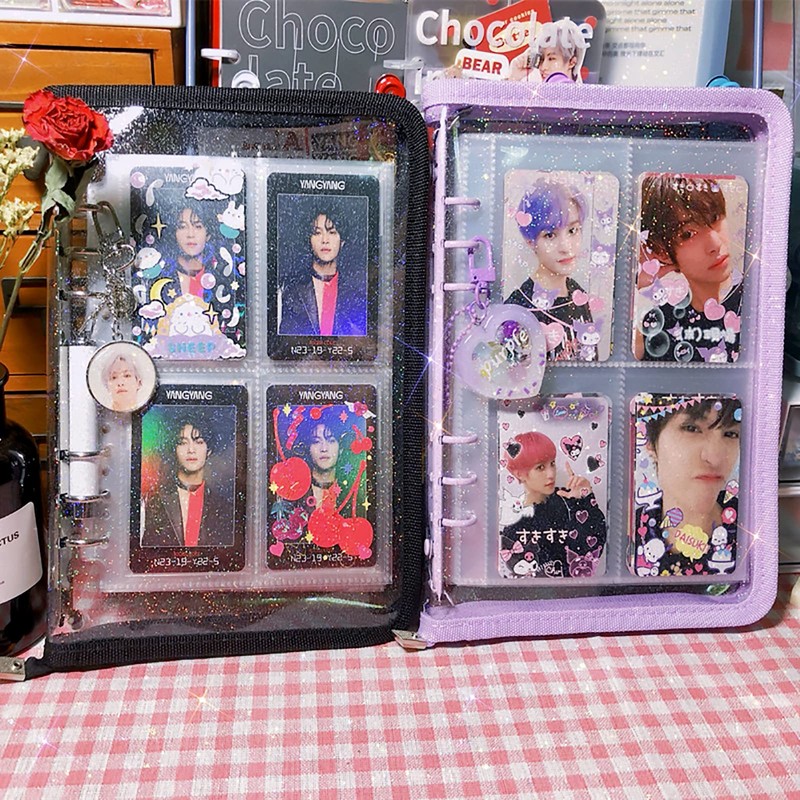 A5 Ring Binder Cover Clear Zipped Binder Cover Waterproof Loose