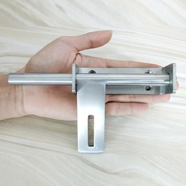 Heavy Duty Barrel Bolt with Padlock Hole, 6.7 Inch Slide Bolt Gate Latch with Padlock Hole,Solid SUS304 Stainless Steel Barrel Bolt Latch for Wooden Fence, Yard Door, Barn Door, Shed Door