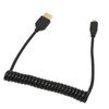 HD Multimedia Interface Cable Spring Retractable A Male to D