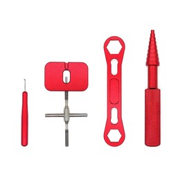 Wanjorlay Reel Repair Tool Kit for Fishing Reel Removal Bearing Maintenance Spool Disassembling Wrench Red