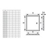 Metal Access Panel with Lock Wall Steel Hatch White Service