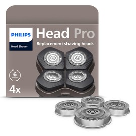 Philips Genuine Replacement Shaving Heads Compatible with Philips Head Shaver Pro HS5980, HS7980 and HS9980, ComfortCut Self-Sharpening Blades, Gentle on Skin, Pack of 4, Model HS740/15
