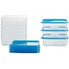 MiraHome Frischhaltedose Gefrierbehälter Austrian Quality 18x12x6,5cm 1L Rechteckig (10 STK)