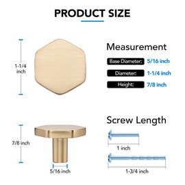 HOME EDIT 20 Pack Champagne Bronze Solid Kitchen Cabinet Knobs, Zinc Alloy Door Knobs, Cabinet Hardware, Gold Dresser, Drawer Knobs, Drawer Pulls