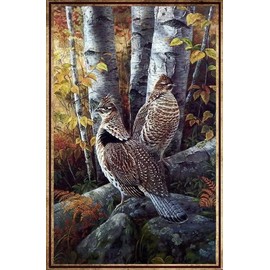 500 Pieces Wooden Jigsaw Puzzles for Adults-Grouse Ruffed Wildlife Rosemary Bird Suitable for All Puzzle Toy Enthusiasts, Educational Educational Art Collectibles