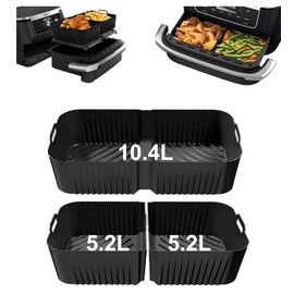 Szyeequoo Silicone Air Fryer Liner Set - Reusable and Nonstick