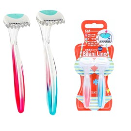 C beilai Under Hair Care Delicate Zone VIO Women Razor Pubic Hair Treatment with Blade 2PCS