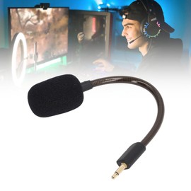 Mic Replacement for Razer BlackShark V2 BlackSharV2 Pro Gaming Headset, 3.5mm Noise Cancelling Game Boom Microphone for BlackShark V2 BlackSharV2 Pro (Black)