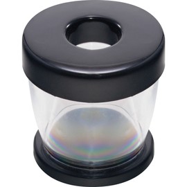 Gem 700B Paper Clip Dispenser Magnetic Clear/Black