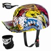 Yesmotor Baseball Motorcycle Helmet Half Cap for Bike Cruiser Chopper
