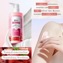 Whitening Watermelon Moisturising Cream, 250 ml Watermelon Face Cream Moisturising & Brightening Cream Skin Care Overnight Moisturising Cream for Face Skin Care Smooth Skin