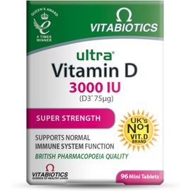 Vitamin D Tablets 3000IU - Vitabiotics Ultra | High Strength D3 Supplement | Immune & Bone Support | UK's No.1 Vitamin D Brand