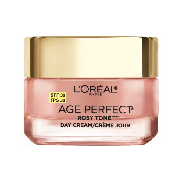 L'Oreal Paris Skincare Age Perfect Rosy Tone Face Moisturizer with SPF 30, LHA and Imperial Peony, Anti-Aging Day Cream for Face, Non-greasy, 1.7 oz
