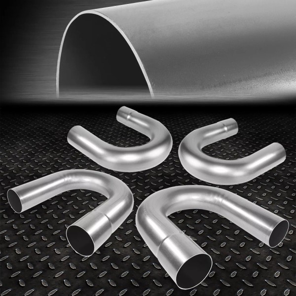Speed Daddy 4Pcs 2.5"Inch Custom 180 Degree Mild Steel Mandrel