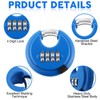 Maitys 4 Digit Combination Locks Stainless Steel Code Disc Lock