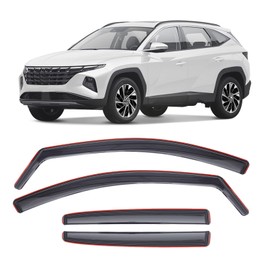 DORENA in-Channel Rain Guards Window Visors Fit for Hyundai Tucson 2022 2023 2024 2025 2026 Window Deflectors, Vent Deflector, Vent Window Visors Car Accessories 4pcs