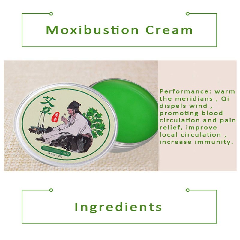 5pcs/lot HELLOYOUNG Chinese Moxa Moxibustion Cream Ointment Balm Relief Care