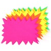 40 x neon flourescent stars - 15cm x10cm assorted neon