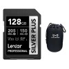 Memoria Sd 128gb Lexar Silver Plus Sdxc U3 V30 4k