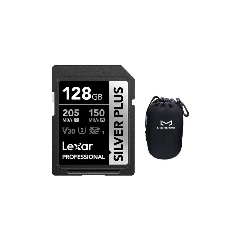 Memoria Sd 128gb Lexar Silver Plus Sdxc U3 V30 4k