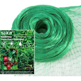 Sukh Bird Netting for Garden 13x33ft - Sukh Garden Netting Mesh for Garden Protection