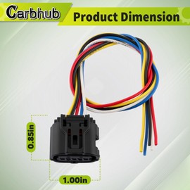 Carbhub Air Flow Sensor Meter MAF Harness Connector Plug Fit for Toyota Venza Highlander Matrix Avalon RAV4 Camry Corolla Sienna for Lexus F IS250 IS350 ES350 GS350 Scion