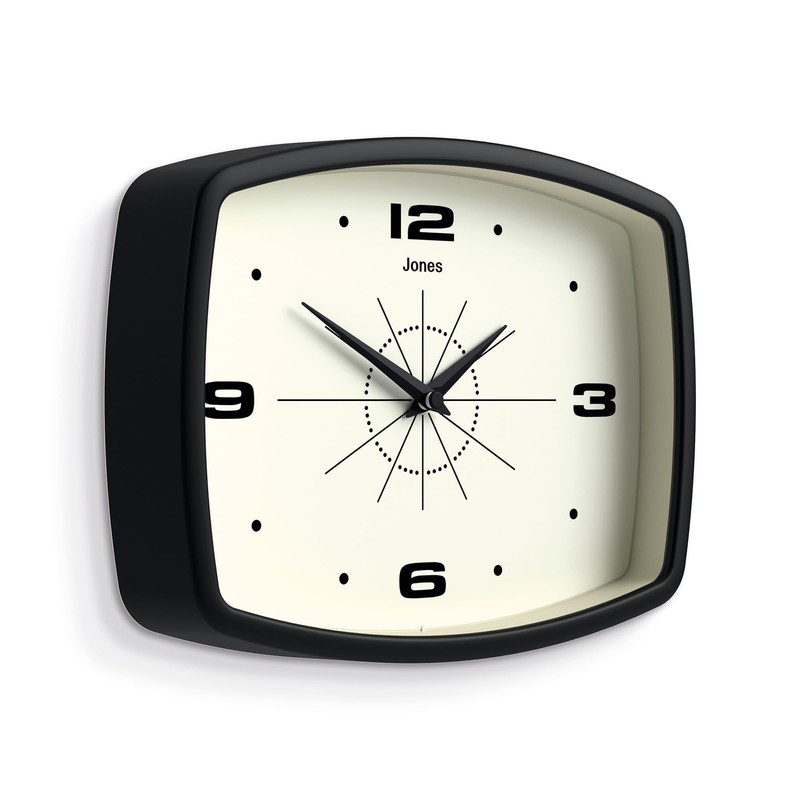 JONES CLOCKS® Movie wall clock | Retro rectangular clock |