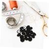 SHINEOFI 20pcs Black Sewing Buttons - Metal Shank Fabric Covered