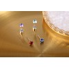 Leocuci Stainless Steel Flat Back Stud Earrings for Women Screw