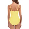 RELLECIGA Women's Lemon Yellow Tummy Control Swimwear Strapless One Piece