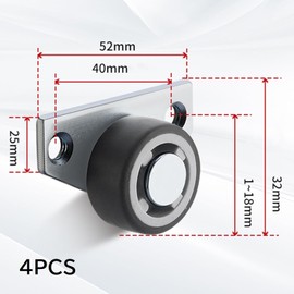koundeneko Mini Caster Wheels Furniture Casters Directional Movable Silent Trash Can Cupboard Trolley Small Furniture with Screws Side Mount