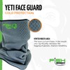 Fish Monkey FM41-GRY Yeti Fleece Face Guard, Grey/Green