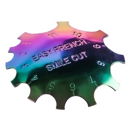 Namvo French Nail Template and Smile Line Cutting Edge Cutter Stainless Steel Manicure Tool for Perfect French Tips Nail Art Stencils for Precise Edge Cutting and Design