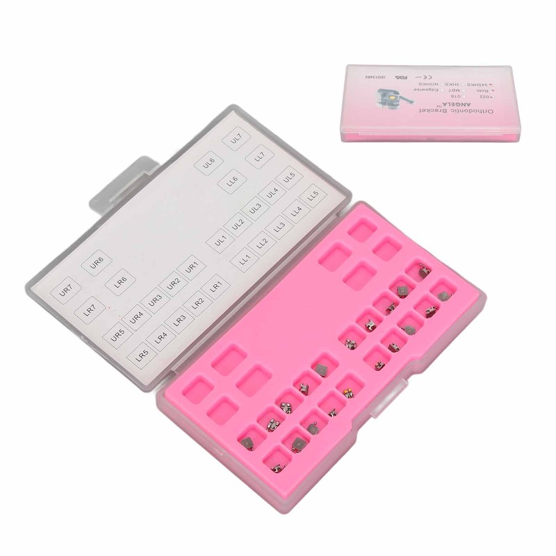20PCS Teeth Brackets 0.022in 345 Hooks Highly Polished Professional Tooth