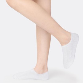 BOOPH 10 pares de calcetines invisibles para niñas y niños, calcetines antideslizantes de corte bajo para niños de 3 a 12 años, Blanco + negro + gris., 3 Años/4 Años
