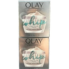 Olay 2 olay luminous whip active moisturizer 1.7oz ea scuffed box