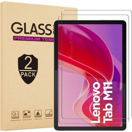 Lnuyefn [2 Pack] Screen Protector for Lenovo Tab M11/Tab K11 LTE 2024, Tempered Glass Film Guard for Lenovo Tablet M11/K11 Model TB-330FU/TB-330XU Anti-Scratch 9H Hardness Bubble-free Clear