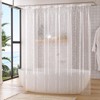 Titanker Clear Shower Curtain Liner with Pebble Pattern, Medium Weight